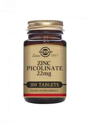 Solgar Zink Picolinate 22mg 100 Tabletter Solgar Zink Picolinate 22mg 100 Tabletter