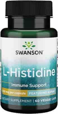 Swanson Ajipure L-Histidine 500 mg, 60 Kapslar Swanson Ajipure L-Histidine 500 mg, 60 Kapslar