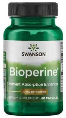 Swanson BioPerine 10 mg, 60 Kapslar Swanson BioPerine 10 mg, 60 Kapslar
