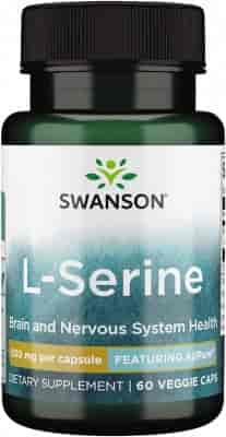 Swanson Ajipure L-Serine 500 mg, 60 Kapslar Swanson Ajipure L-Serine 500 mg, 60 Kapslar