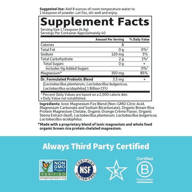 Garden of Life Whole Foods Magnesium 197.4g Garden of Life Whole Foods Magnesium 197.4g