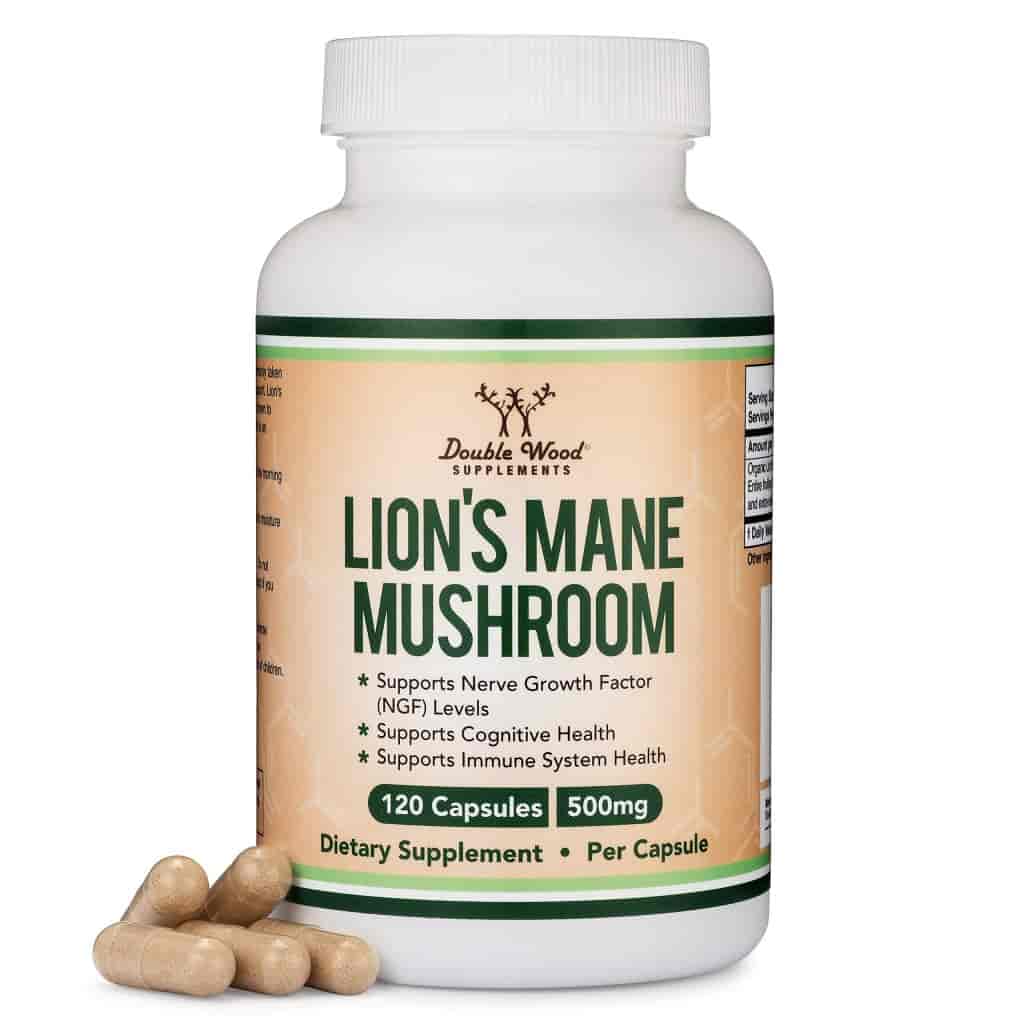 Double Wood Lion's Mane Mushroom 500mg, 120kap Double Wood Lion's Mane Mushroom 500mg, 120kap