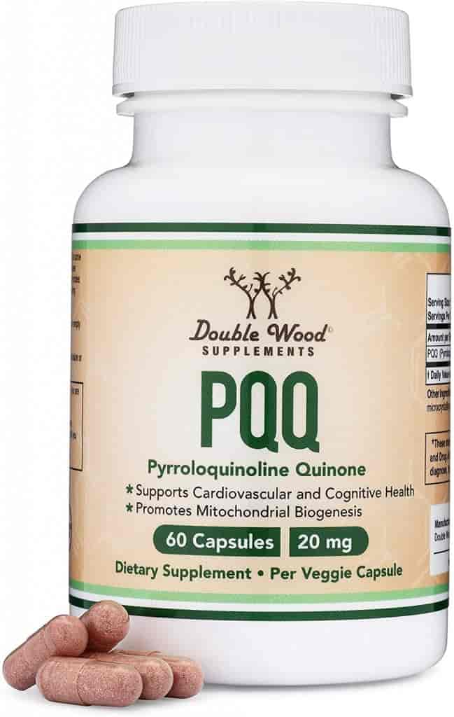 Double Wood PQQ, Pyrroloquinoline quinone 20mg, 60kap Double Wood PQQ, Pyrroloquinoline quinone 20mg, 60kap