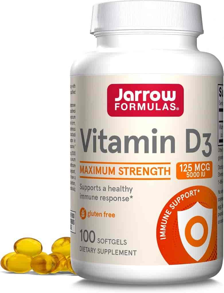 Jarrow Formulas D3-Vitamin 5000 IU 100 kap Jarrow Formulas D3-Vitamin 5000 IU 100 kap