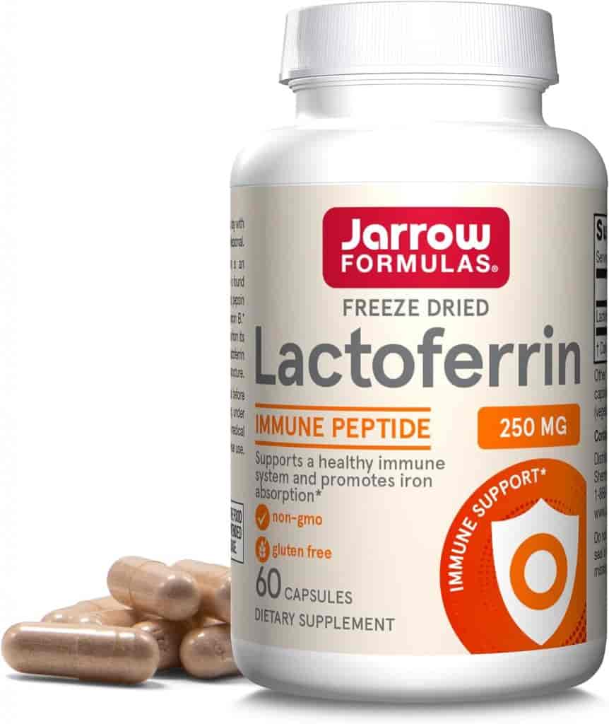 Jarrow Formulas Laktoferrin 250mg 60kap Jarrow Formulas Laktoferrin 250mg 60kap