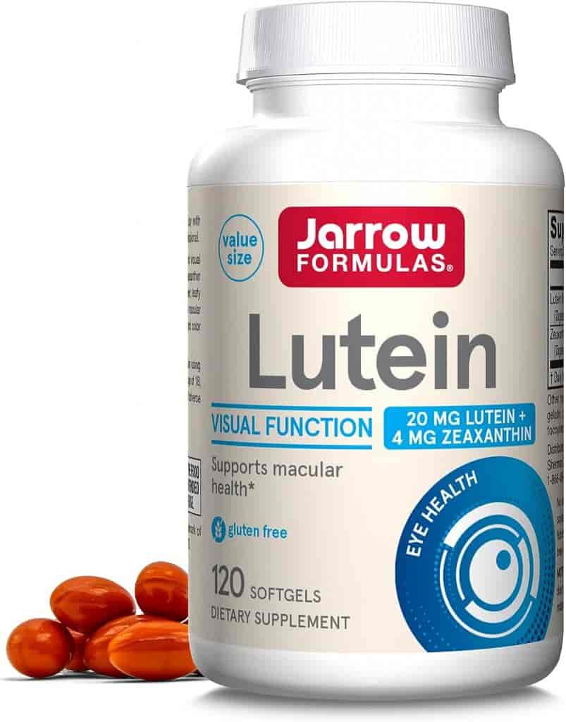 Jarrow Formulas Lutein 20mg 60 Softgels Jarrow Formulas Lutein 20mg 60 Softgels