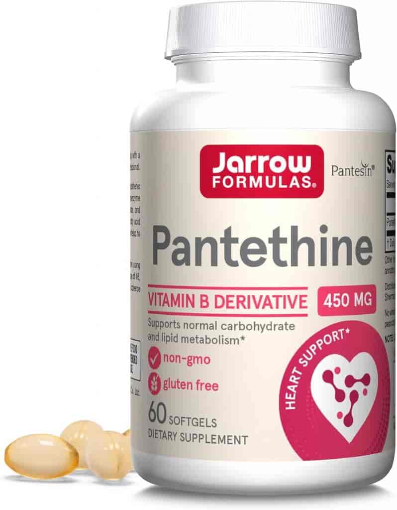 Jarrow Formulas Pantethine 450mg 60 Softgels Jarrow Formulas Pantethine 450mg 60 Softgels