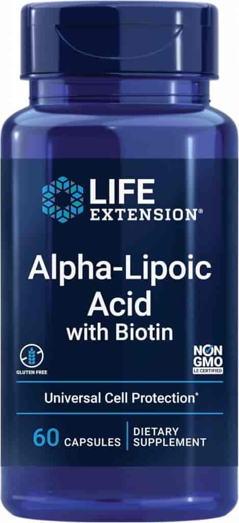 Life Extension Alpha-Lipoic Acid with Biotin 250 mg 60 Kapslar Life Extension Alpha-Lipoic Acid with Biotin 250 mg 60 Kapslar