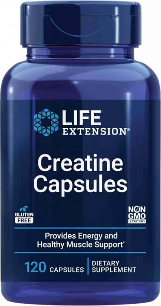 Life Extension Creatine Monohydrate 500 mg 120 Kapslar Life Extension Creatine Monohydrate 500 mg 120 Kapslar