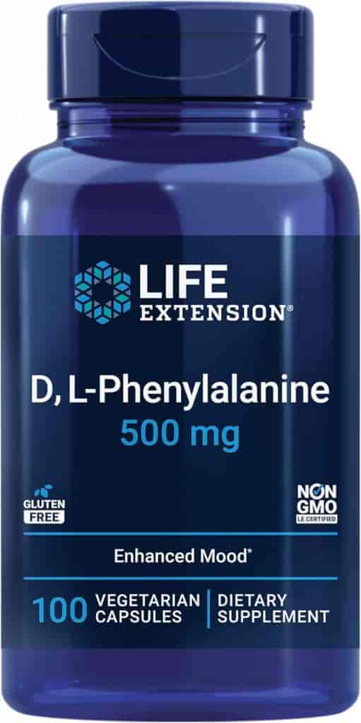 Life Extension D, L- Phenylalanine 500 mg 100 Veg Kapslar Life Extension D, L- Phenylalanine 500 mg 100 Veg Kapslar