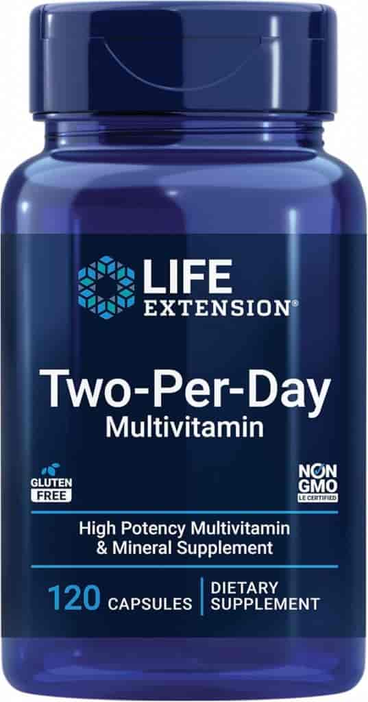 Life Extension Two-Per-Day Multivitamin 120 Kap Life Extension Two-Per-Day Multivitamin 120 Kap