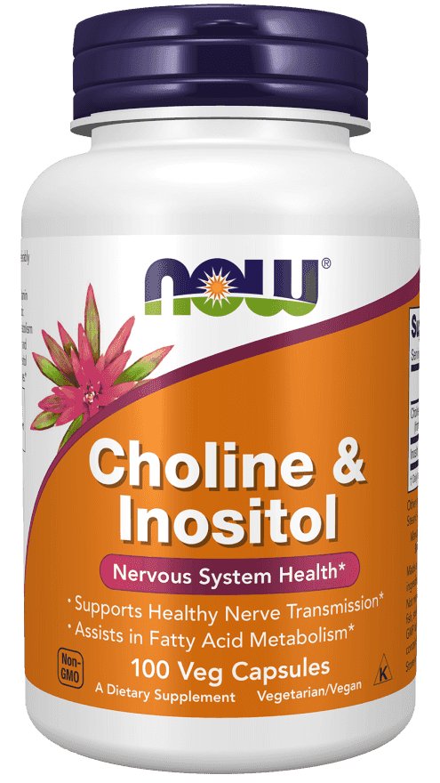 Now Choline & Inositol 100 Veg Kapslar Now Choline & Inositol 100 Veg Kapslar