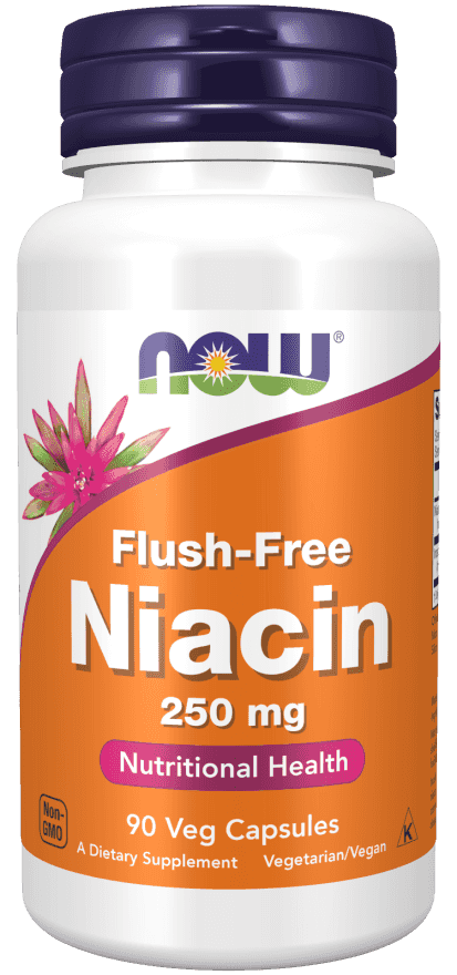 Now Flush-Free Niacin 250 mg 90 Veg Kapslar Now Flush-Free Niacin 250 mg 90 Veg Kapslar