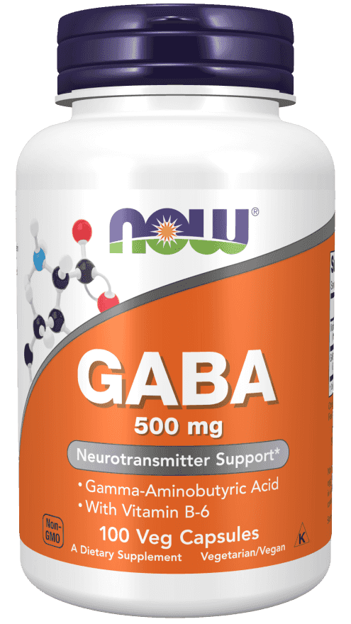 Now GABA 500 mg 100 Veg Kapslar Now GABA 500 mg 100 Veg Kapslar