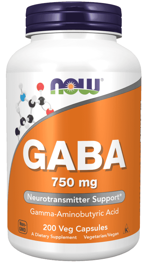 Now GABA 750 mg 200 Veg Kapslar Now GABA 750 mg 200 Veg Kapslar