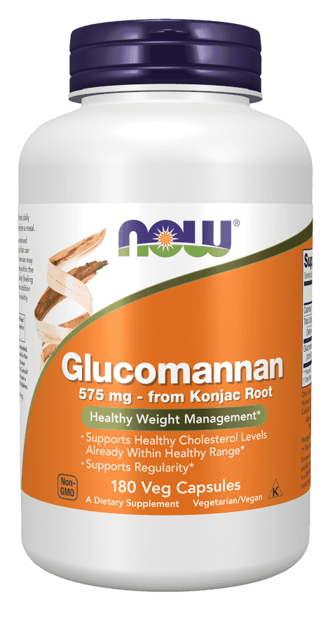 Now Glucomannan 575 mg, 180 kapslar Now Glucomannan 575 mg, 180 kapslar