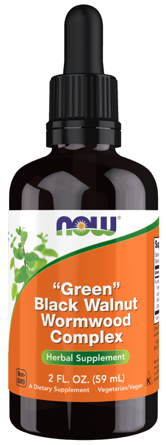 Now "Green" Black Walnut Wormwood Complex Liquid, 59 ml Now "Green" Black Walnut Wormwood Complex Liquid, 59 ml