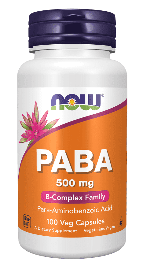 Now PABA 500 mg 100 Veg Kapslar Now PABA 500 mg 100 Veg Kapslar