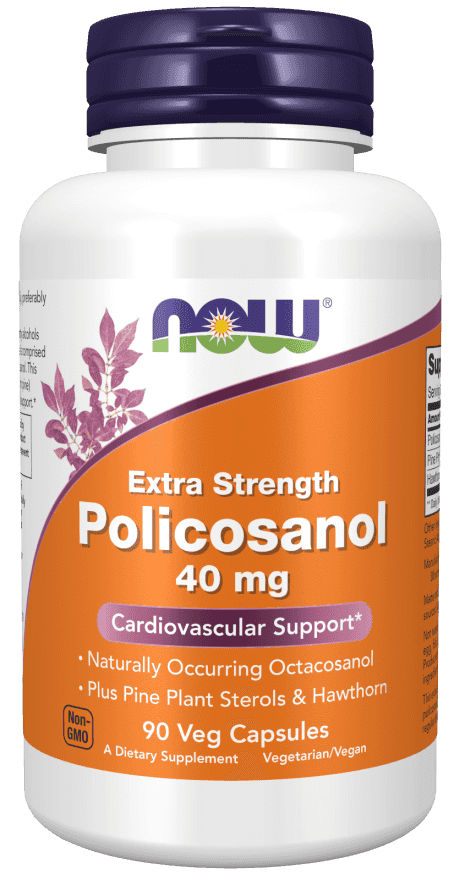 Now Policosanol Extra Strength 40 mg 90 Veg Kapslar Now Policosanol Extra Strength 40 mg 90 Veg Kapslar