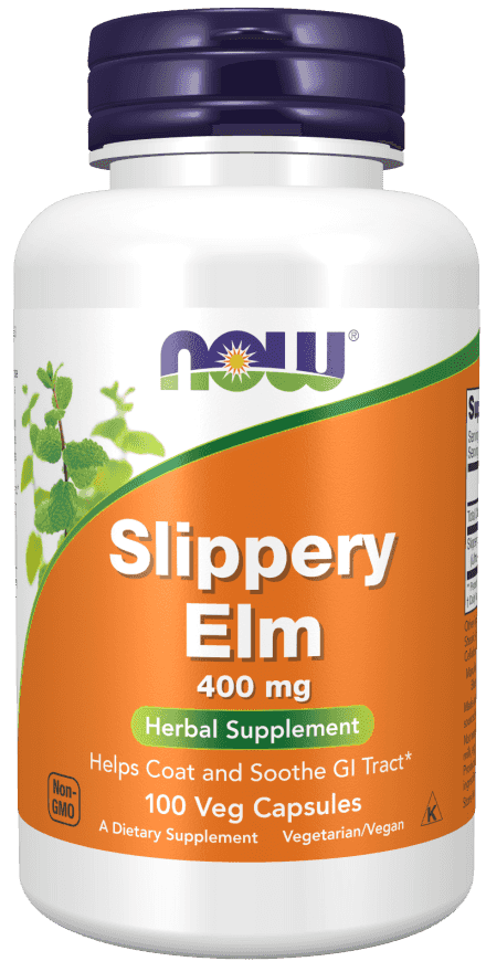 Now Slippery Elm 400 mg 100 Veg Kapslar Now Slippery Elm 400 mg 100 Veg Kapslar