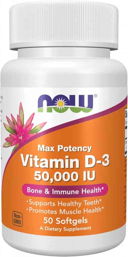 Now Vitamin D-3 50.000 IU 50 Softgels Now Vitamin D-3 50.000 IU 50 Softgels