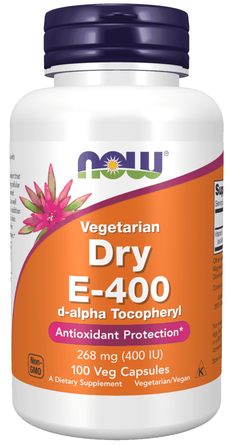 Now Vitamin E-400 Vegetarian Dry 268 mg (400 IU) 100 Veg Kapslar Now Vitamin E-400 Vegetarian Dry 268 mg (400 IU) 100 Veg Kapslar
